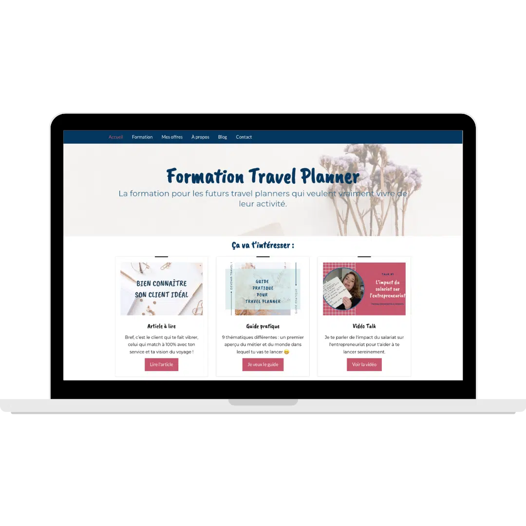 portfolio formation travel planner elise reynard